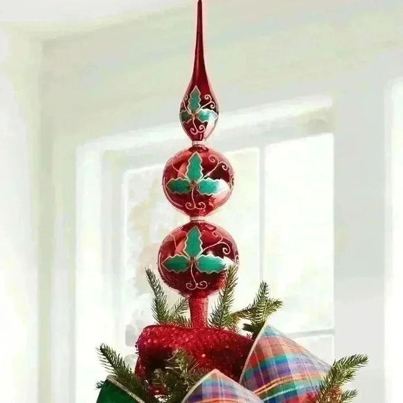 Neiman Marcus-Holly Tree Topper - Picture 1 of 5